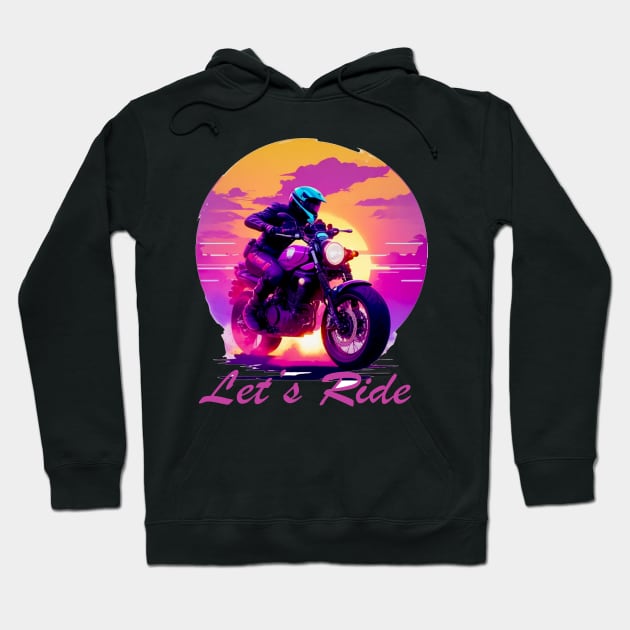 ride bike motor Hoodie by Ardins